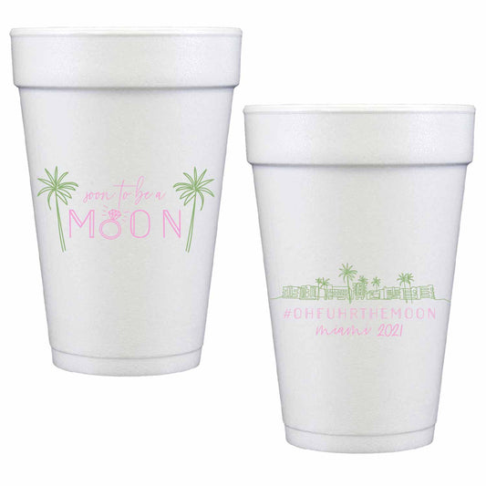 miami personalized styrofoam cup