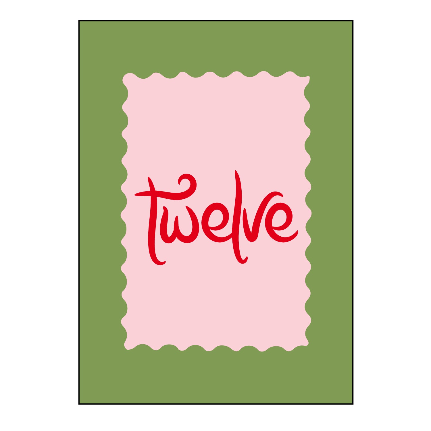 green border | table numbers