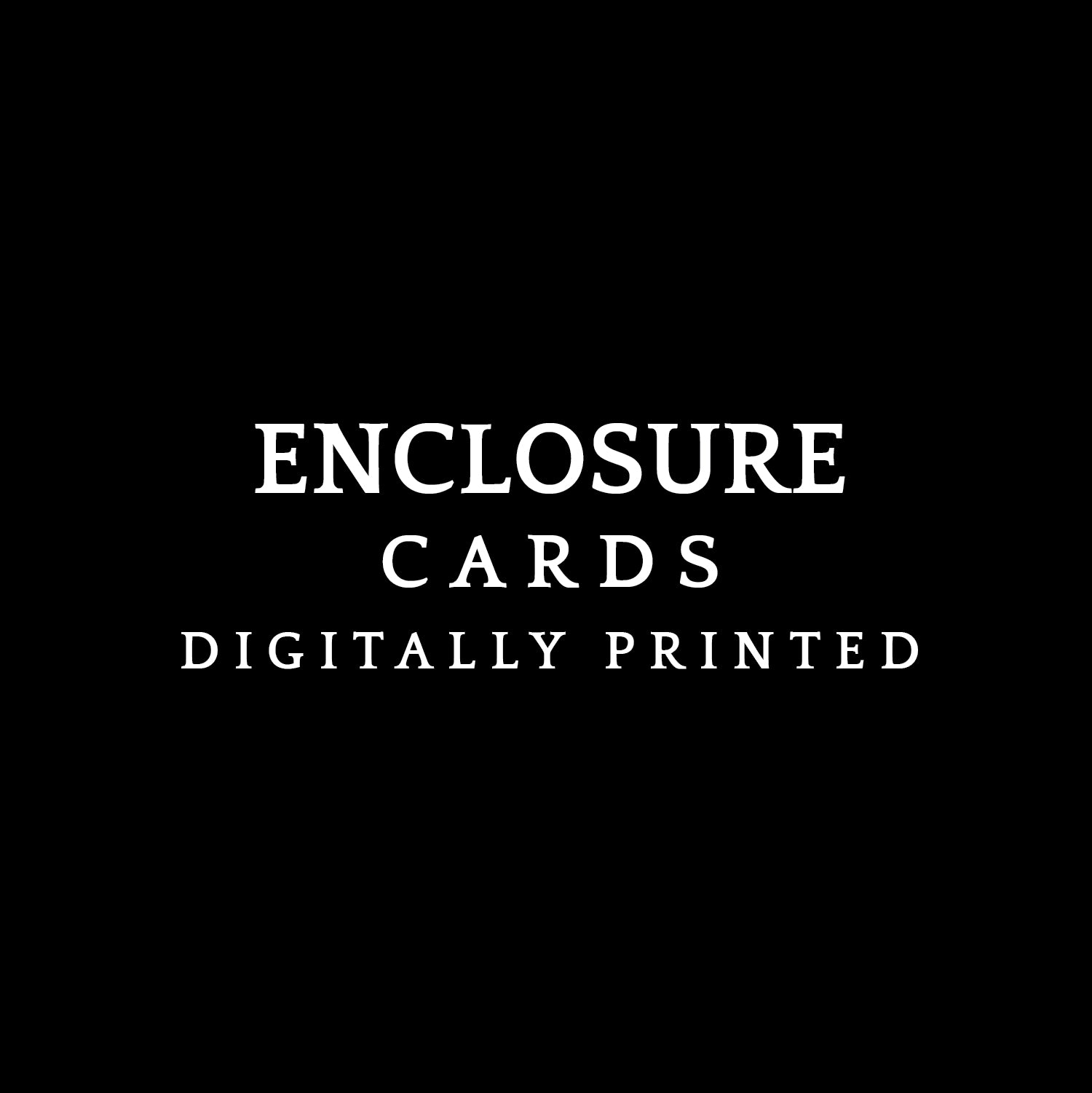 enclosure cards | custom card