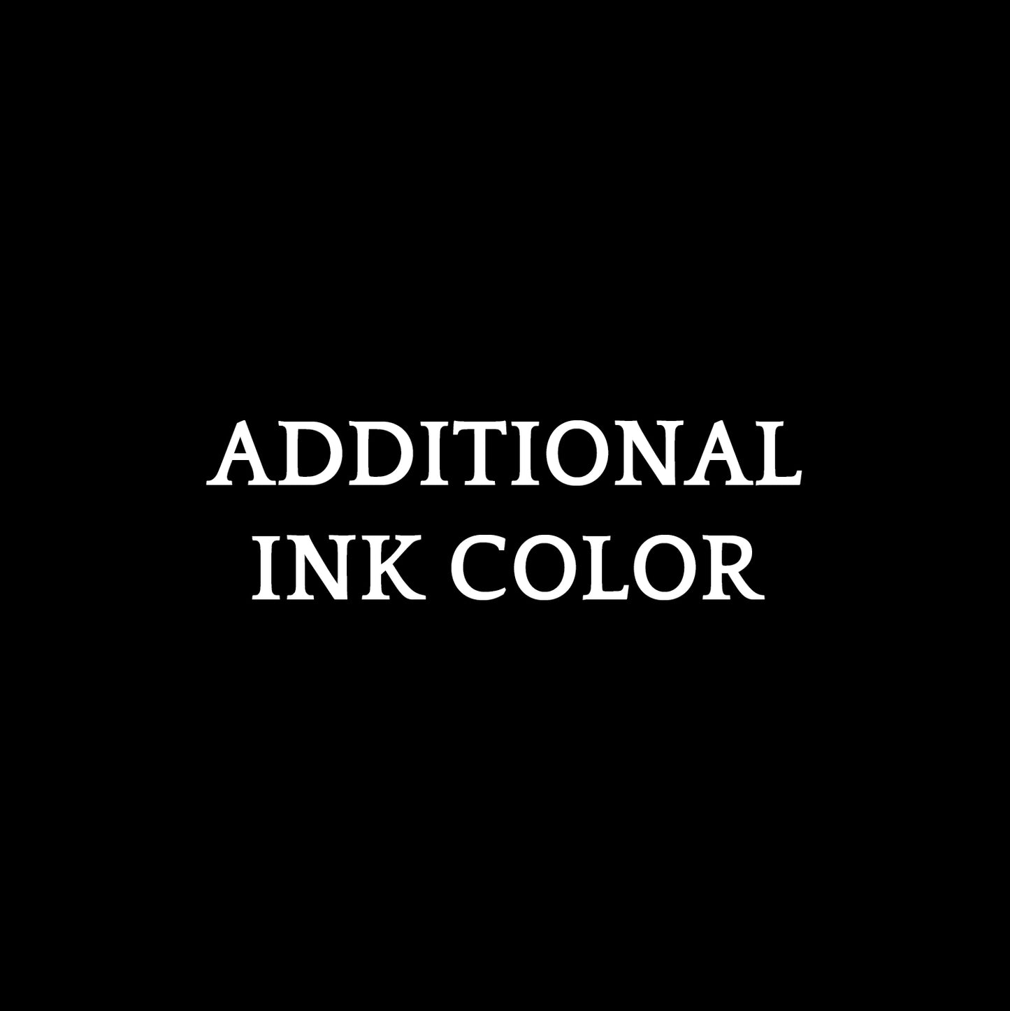 Additional Ink Color