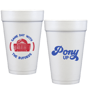 SMU Game Day Personalized Styrofoam Cup