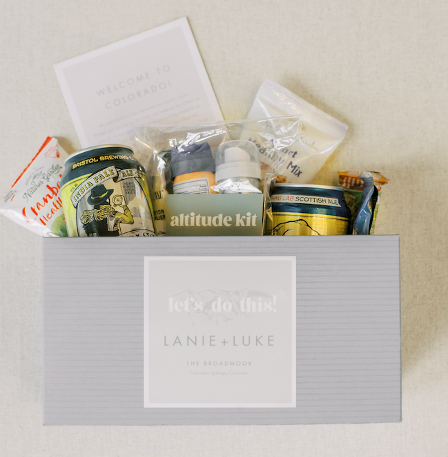 Personalized wedding welcome box sticker