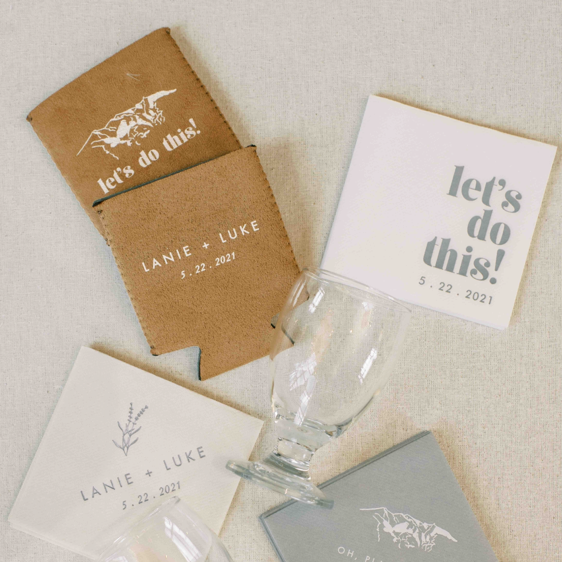 Personalized rehearsal dinner can coolers