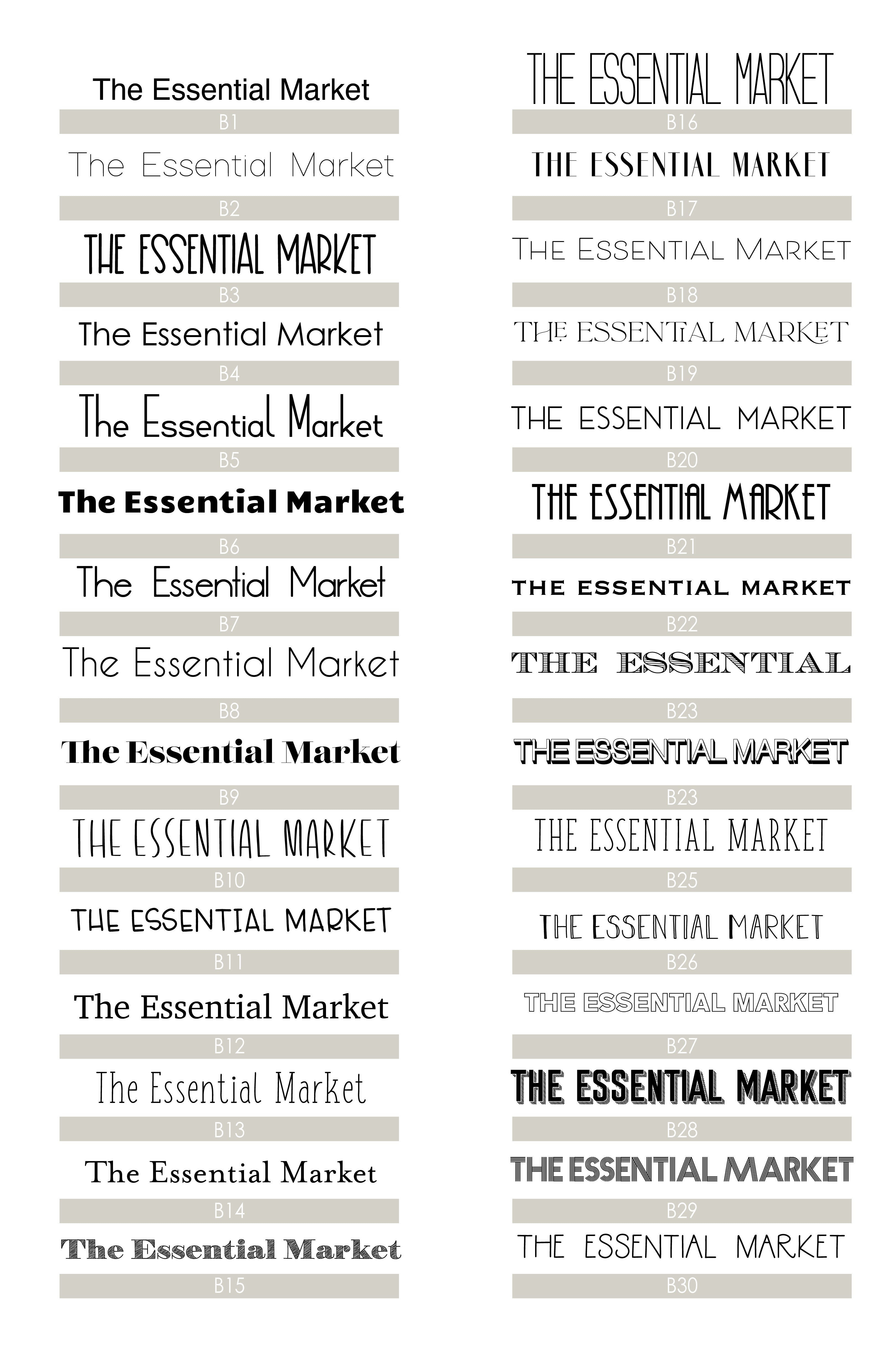 font options