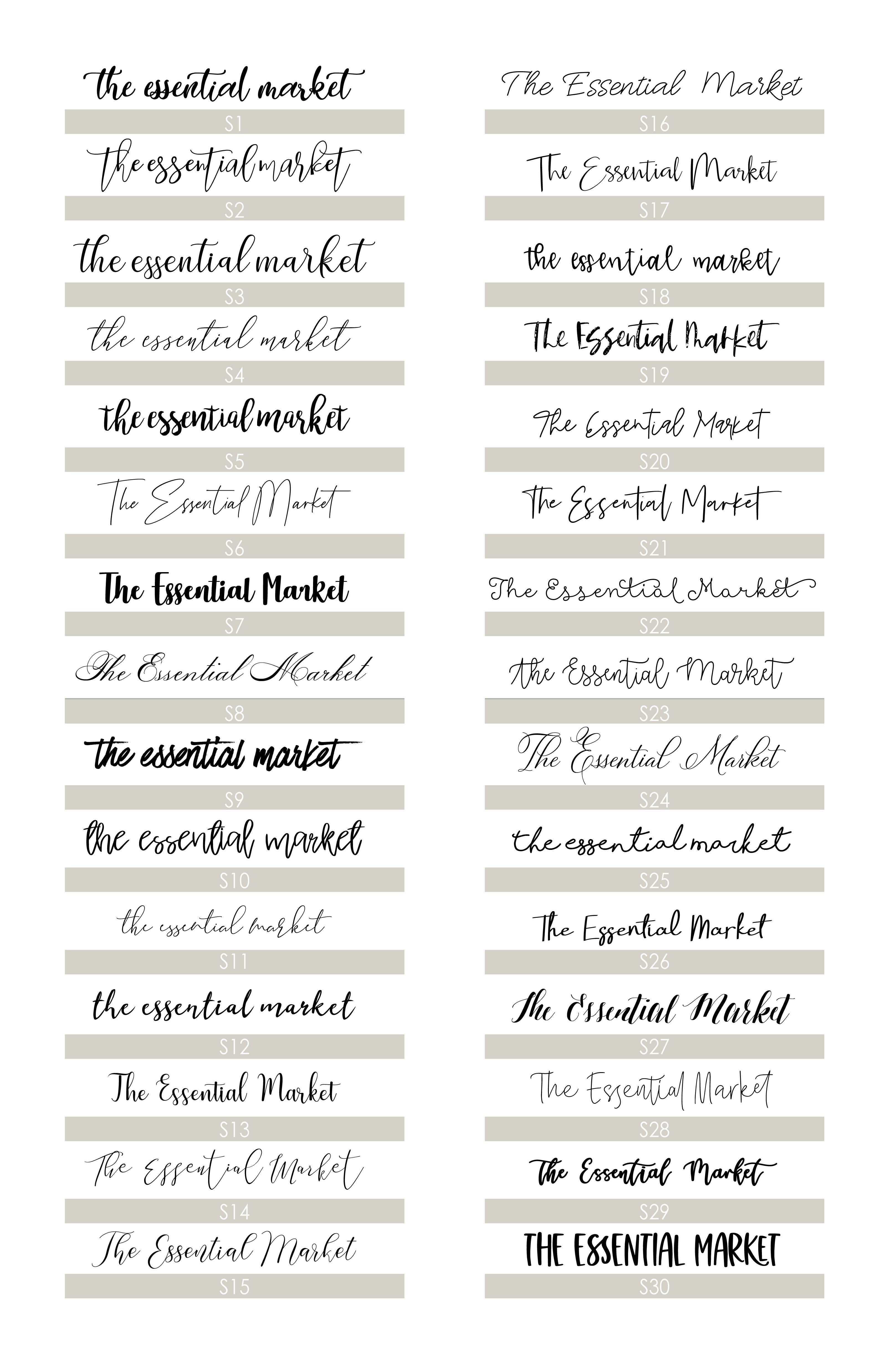 font options