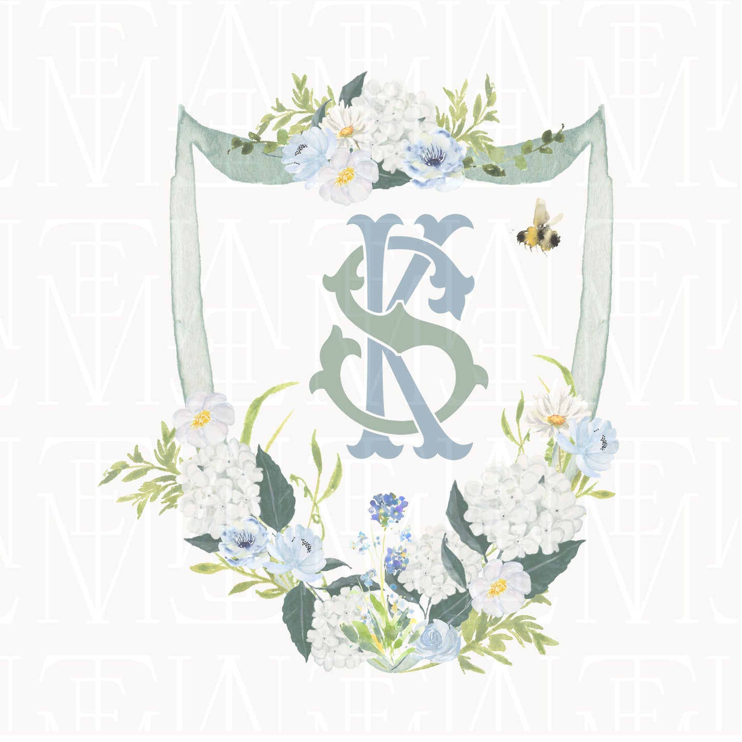 semi-custom crest / watercolor 01