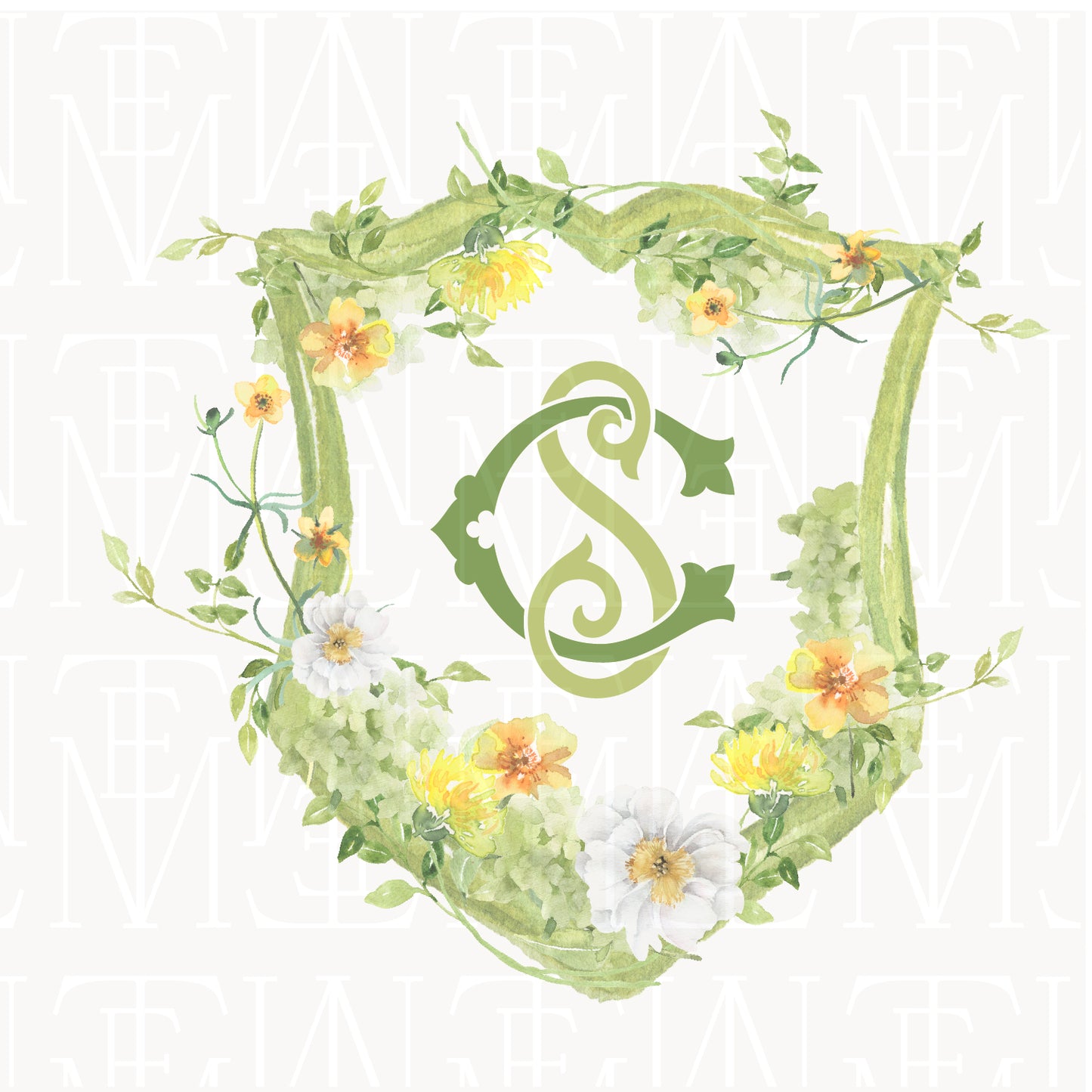 semi-custom crest / watercolor 06