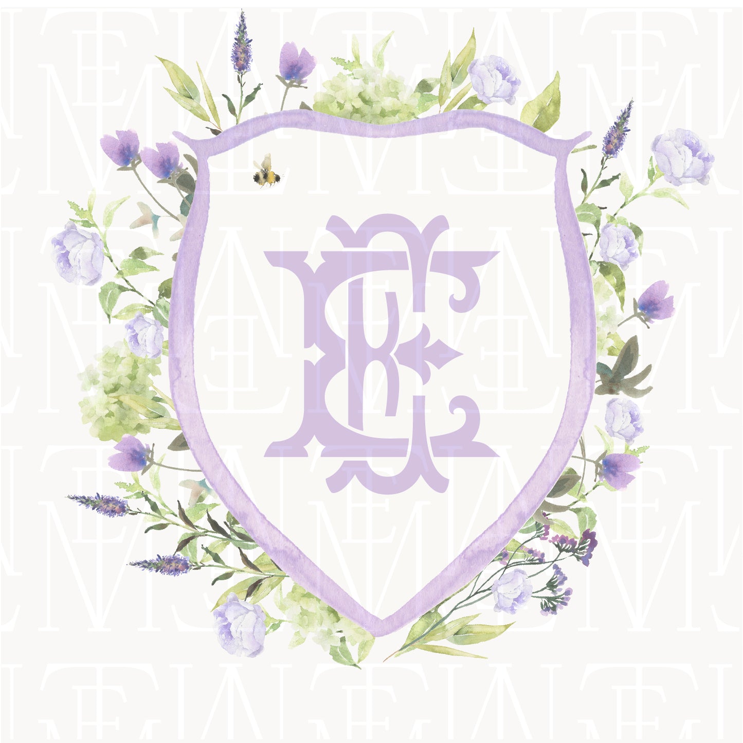 semi-custom crest / watercolor 10
