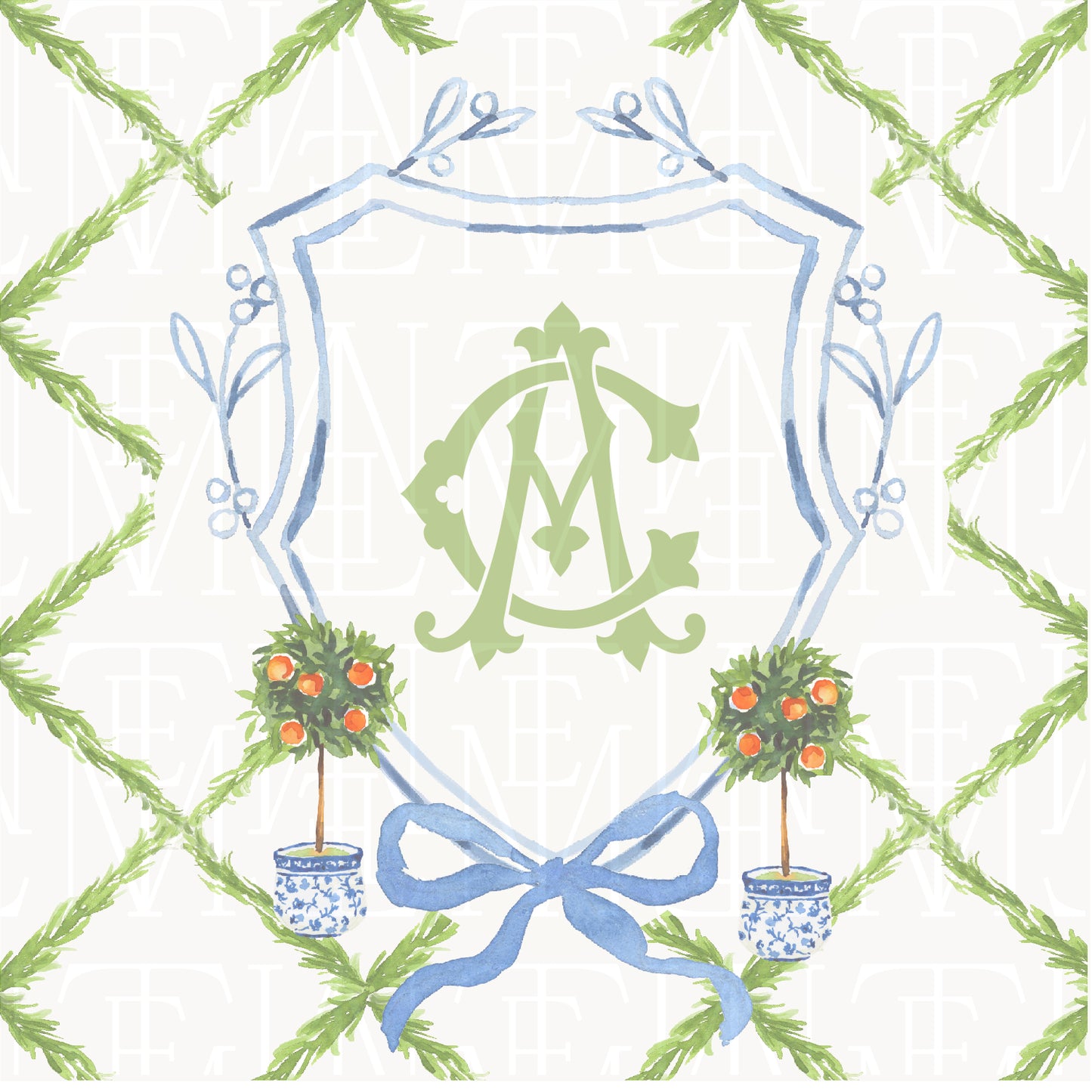 semi-custom crest / watercolor 11