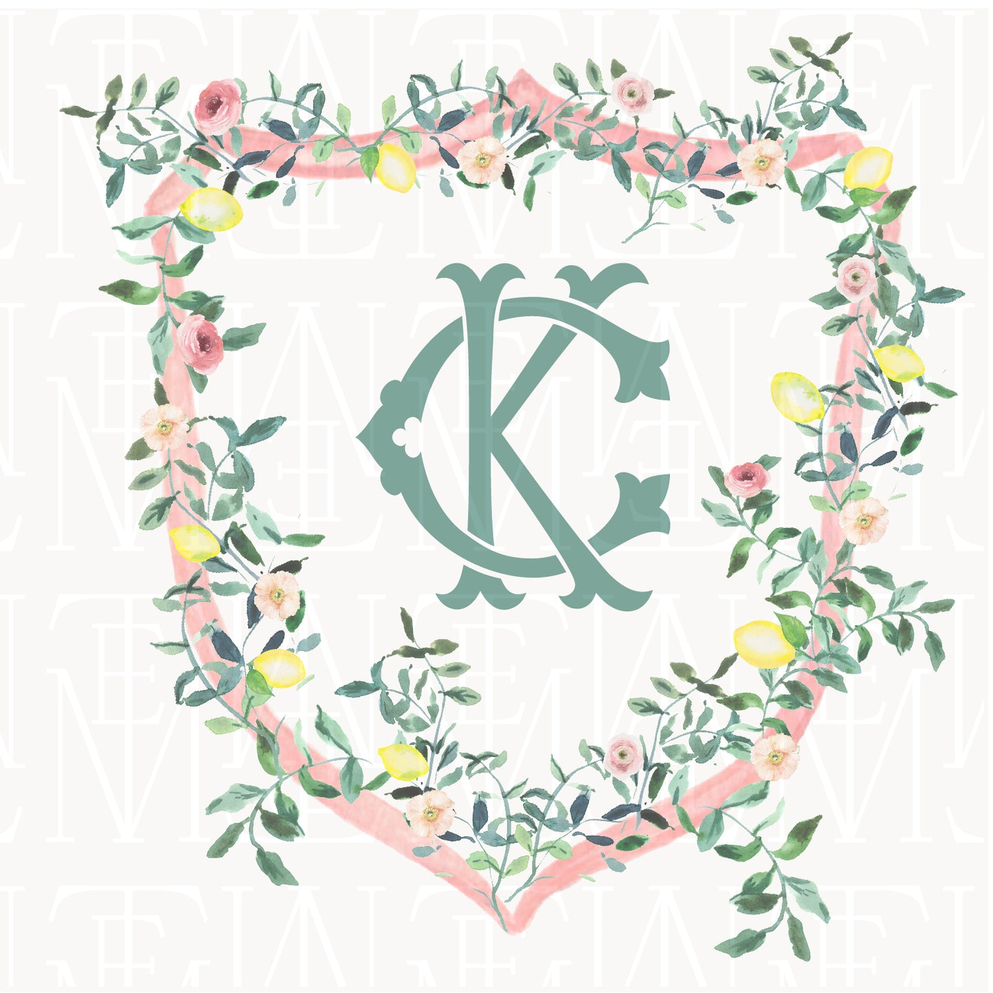 semi-custom crest / watercolor 12