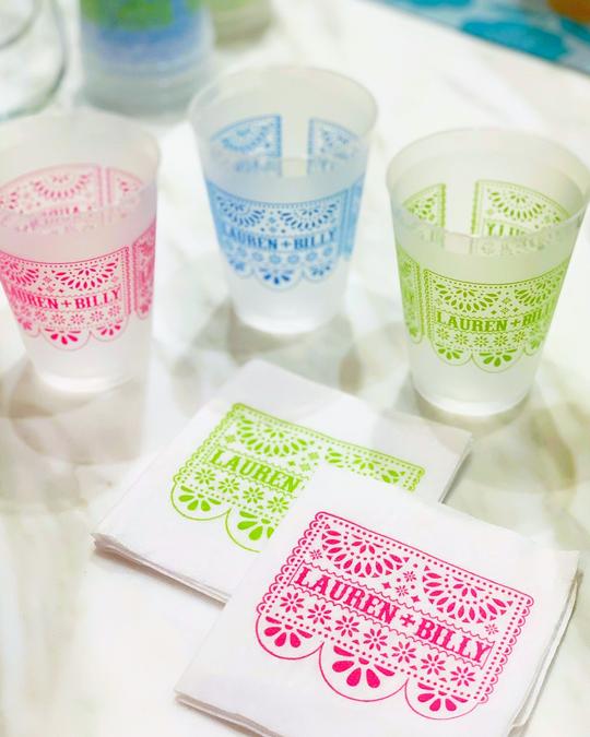 papel picado | beverage napkins | 3ply or linen