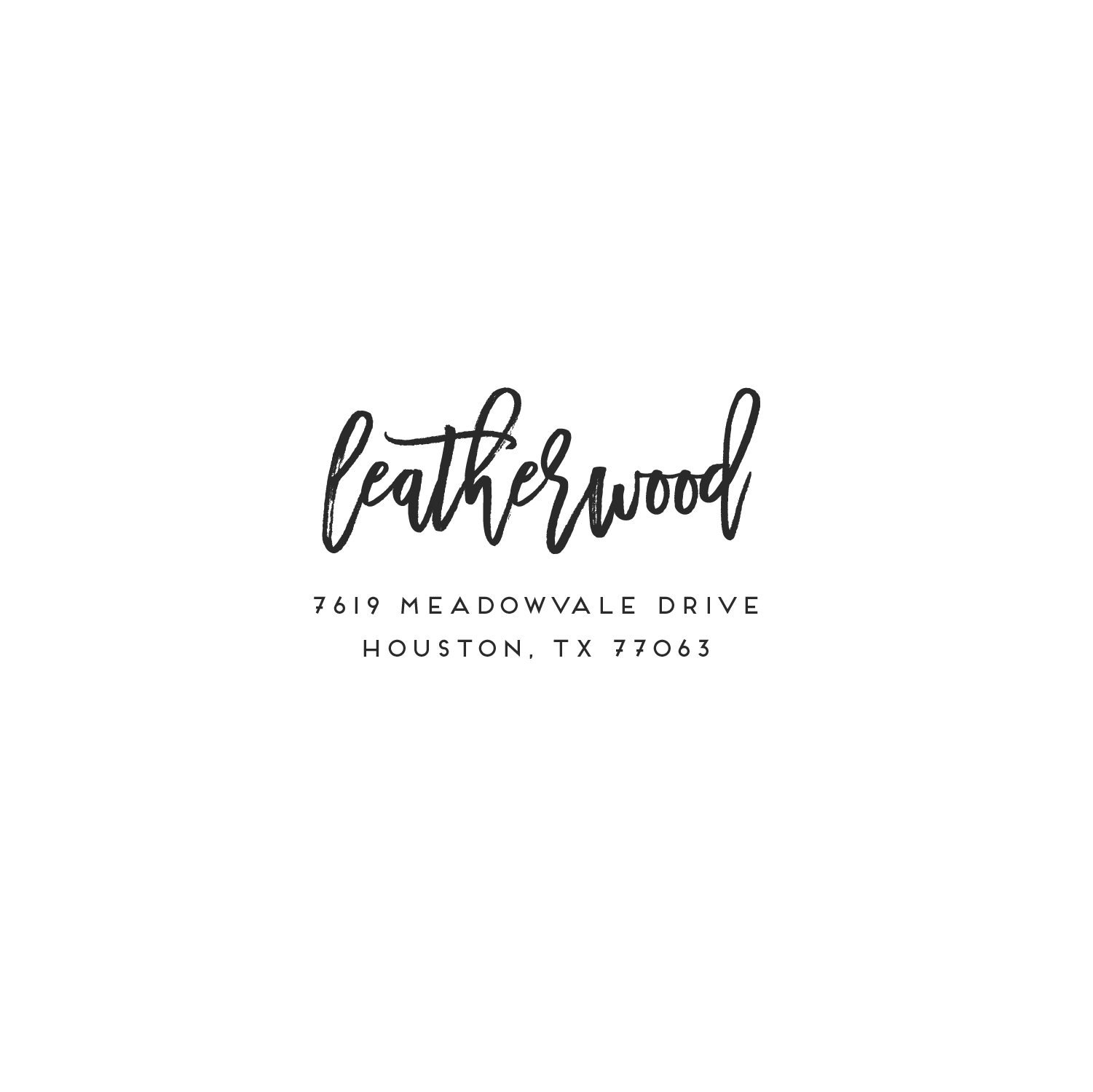 style #3 | return address stamp