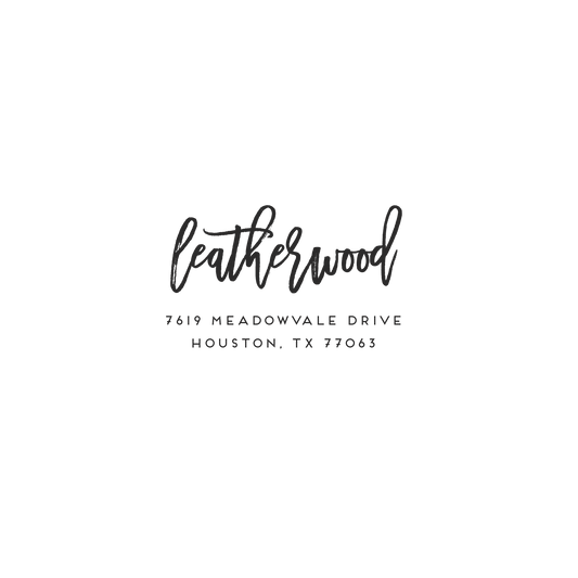 style #3 | return address stamp