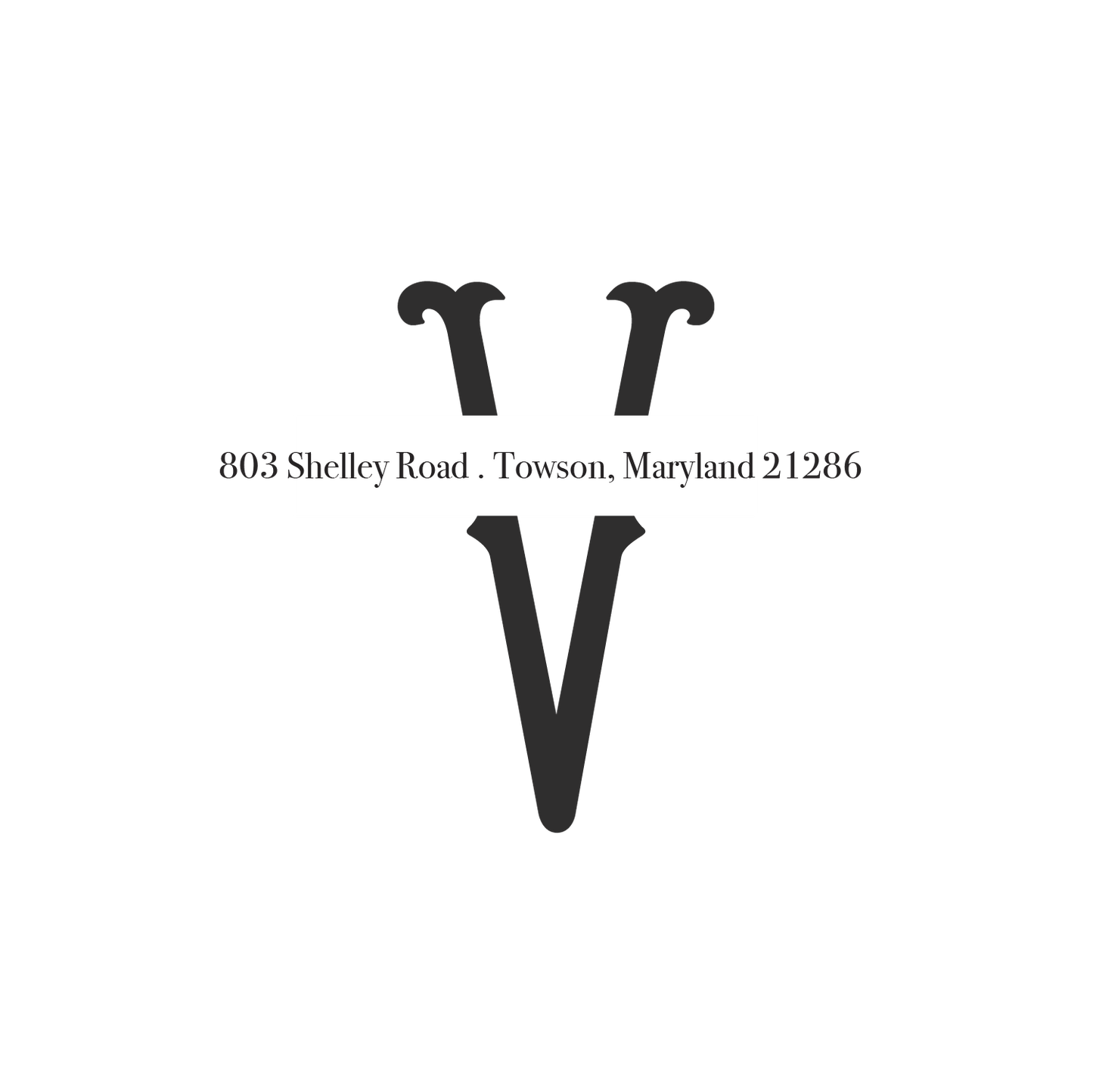 style #5 | return address stamp
