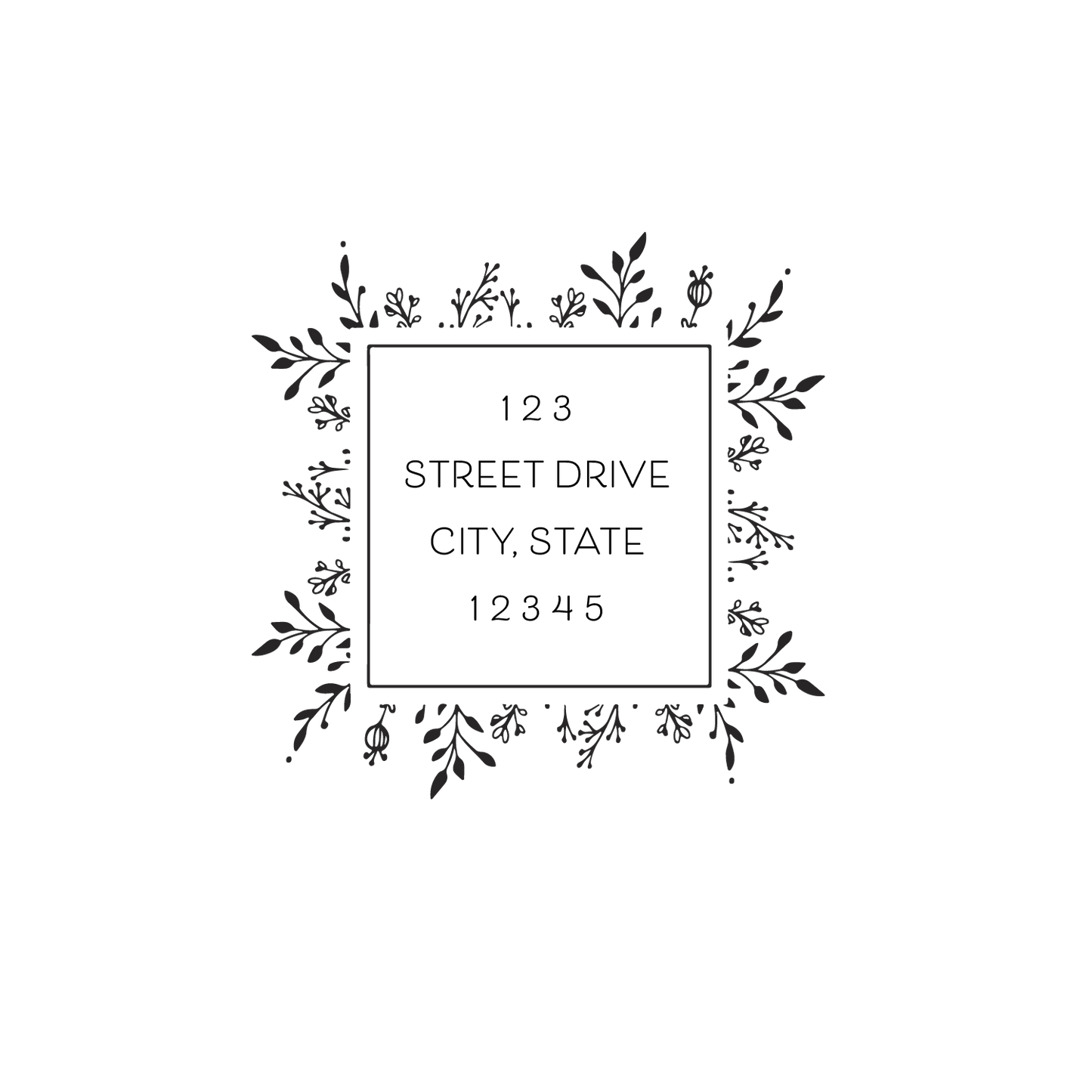 style #17 | return address stamp