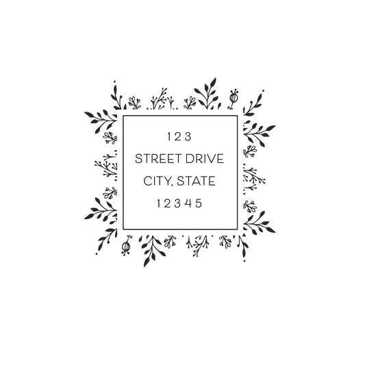 style #17 | return address stamp