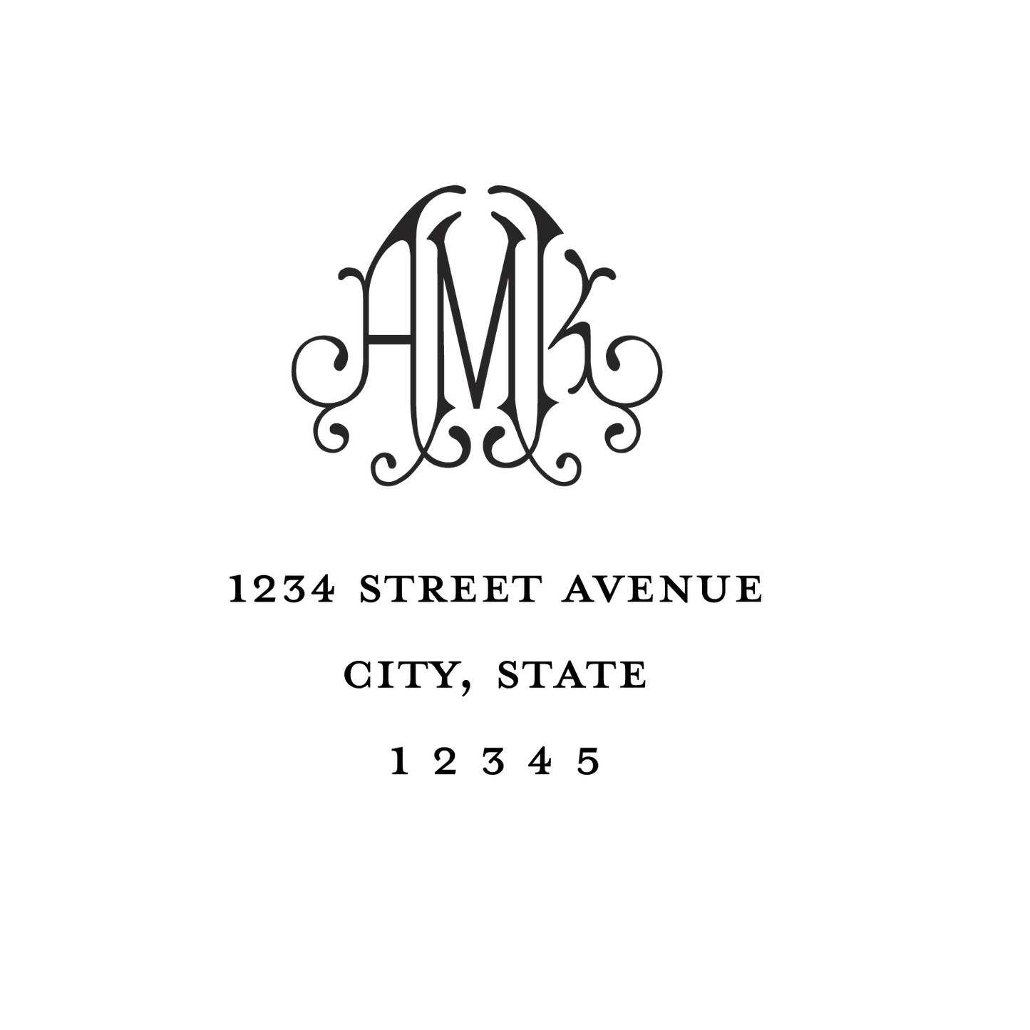style #18 | return address stamp