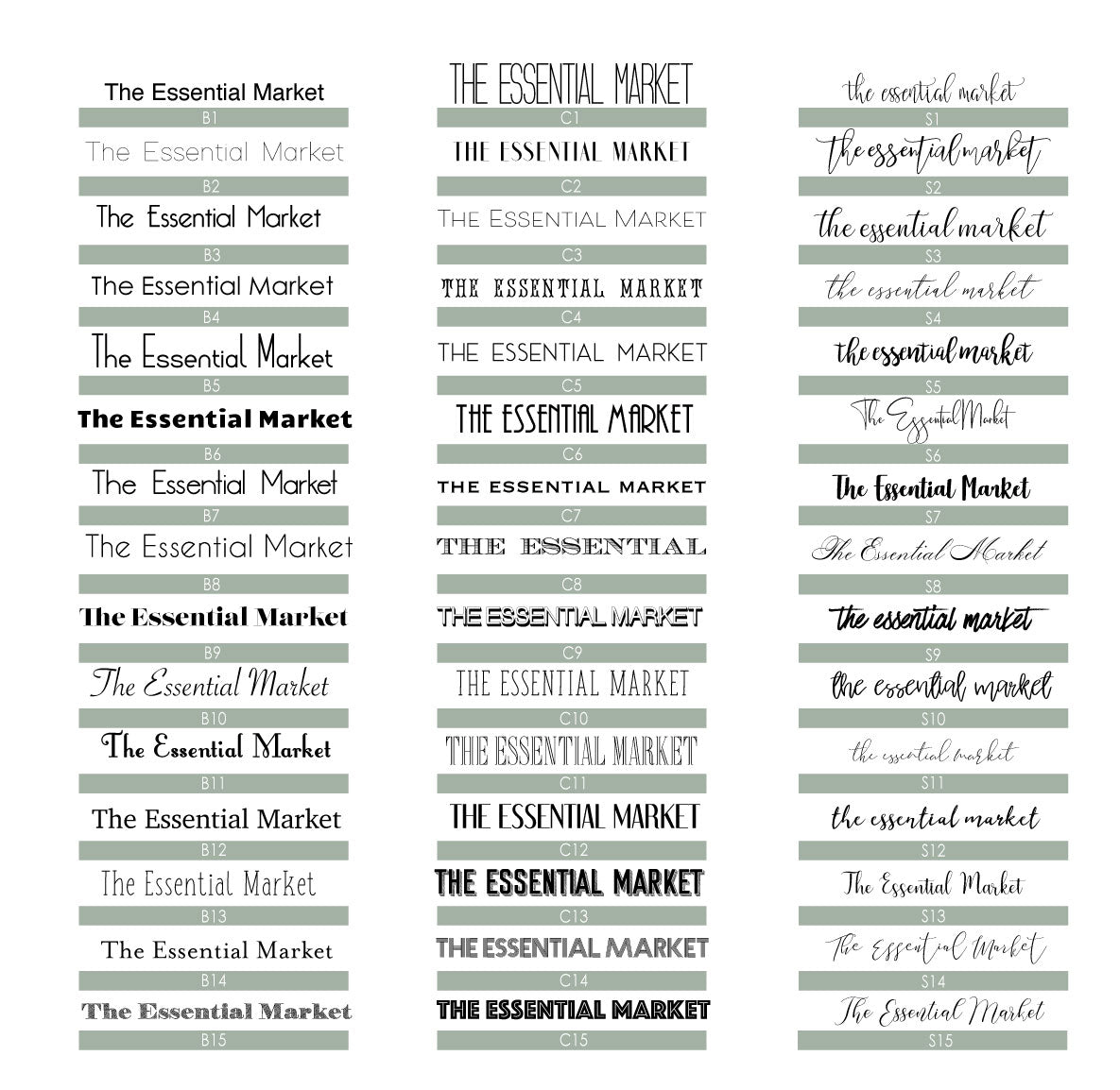 Font options
