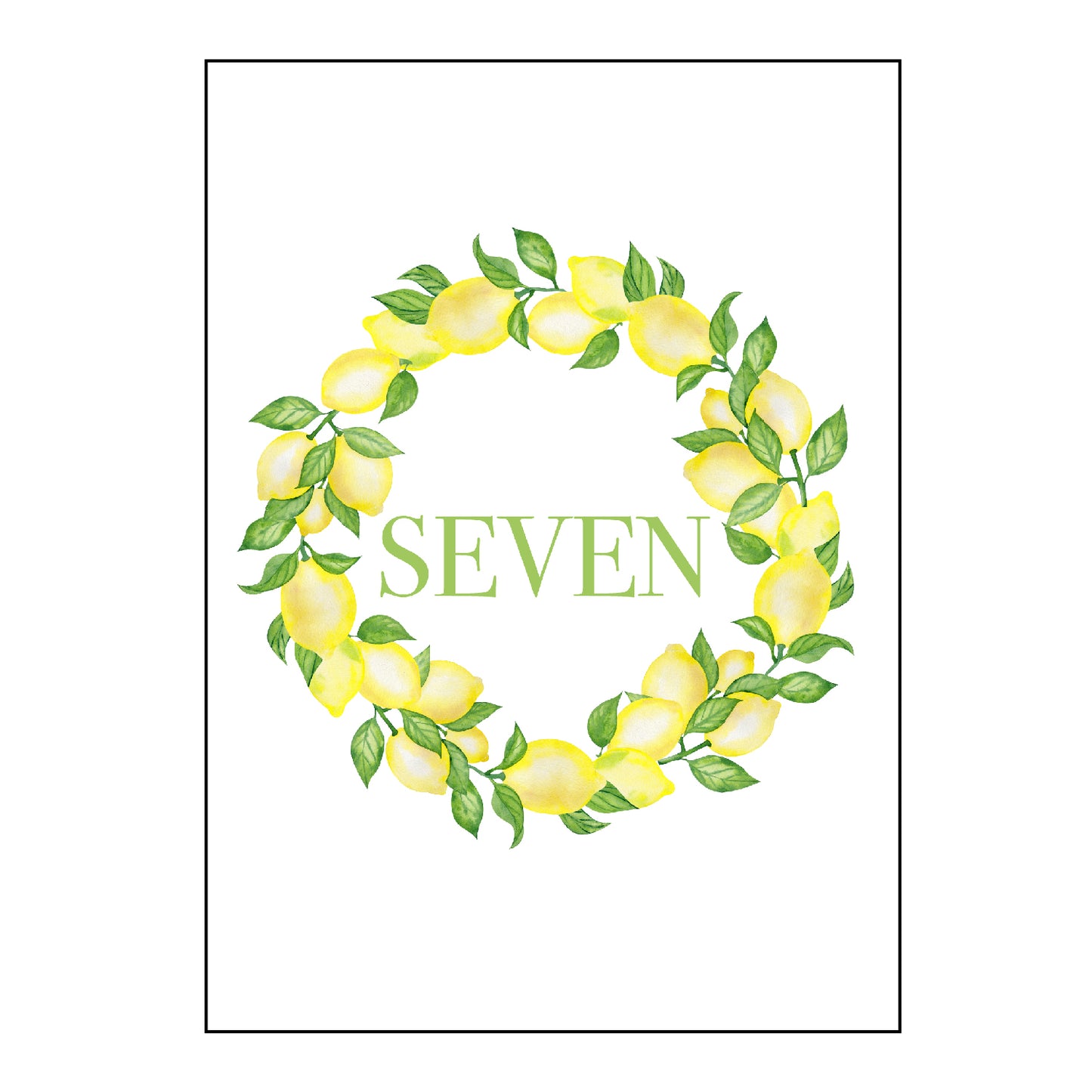 lemons | table numbers