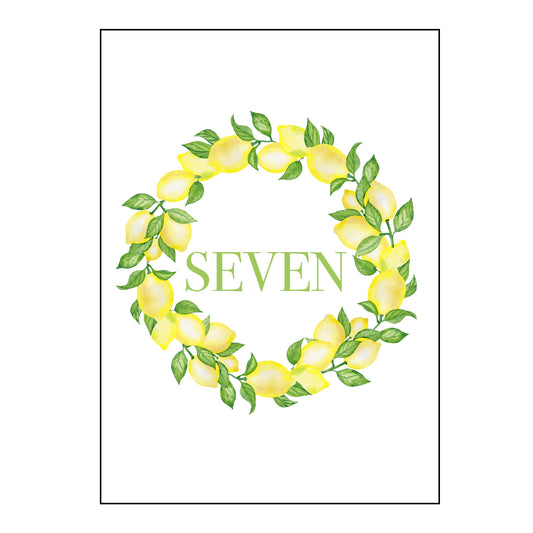 lemons | table numbers