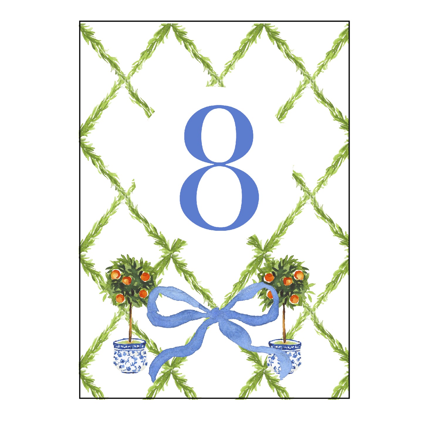 boxwood | table numbers