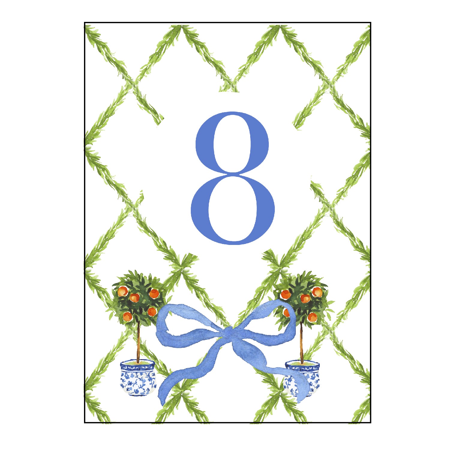 boxwood | table numbers