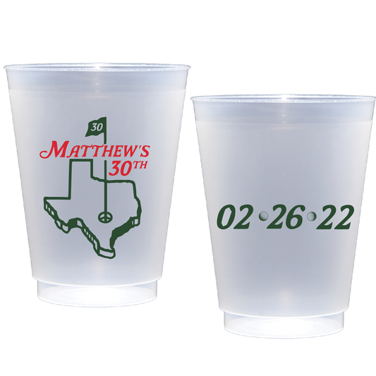 Personalized Texas Golf | Frosted Flex Cup