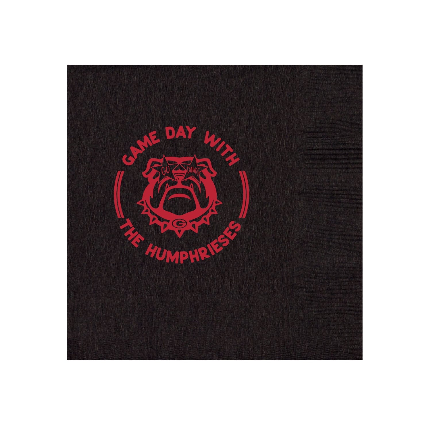 UGA Game Day Personalized Cocktail Napkins