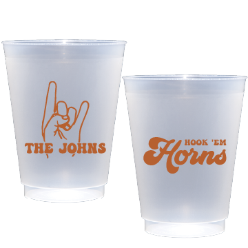 UT Hook Em  Personalized Flex Cup