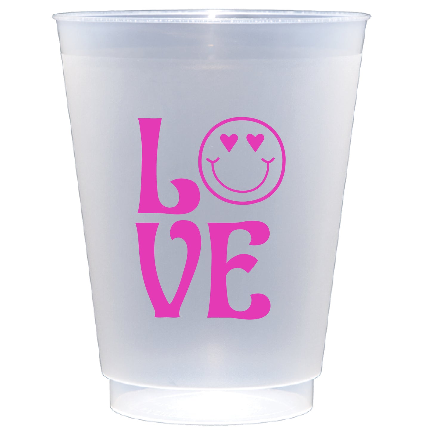 love smiley | shatterproof frosted flex