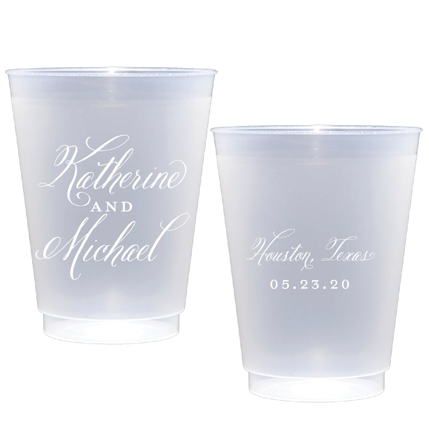 personalized wedding | Frosted flex cup