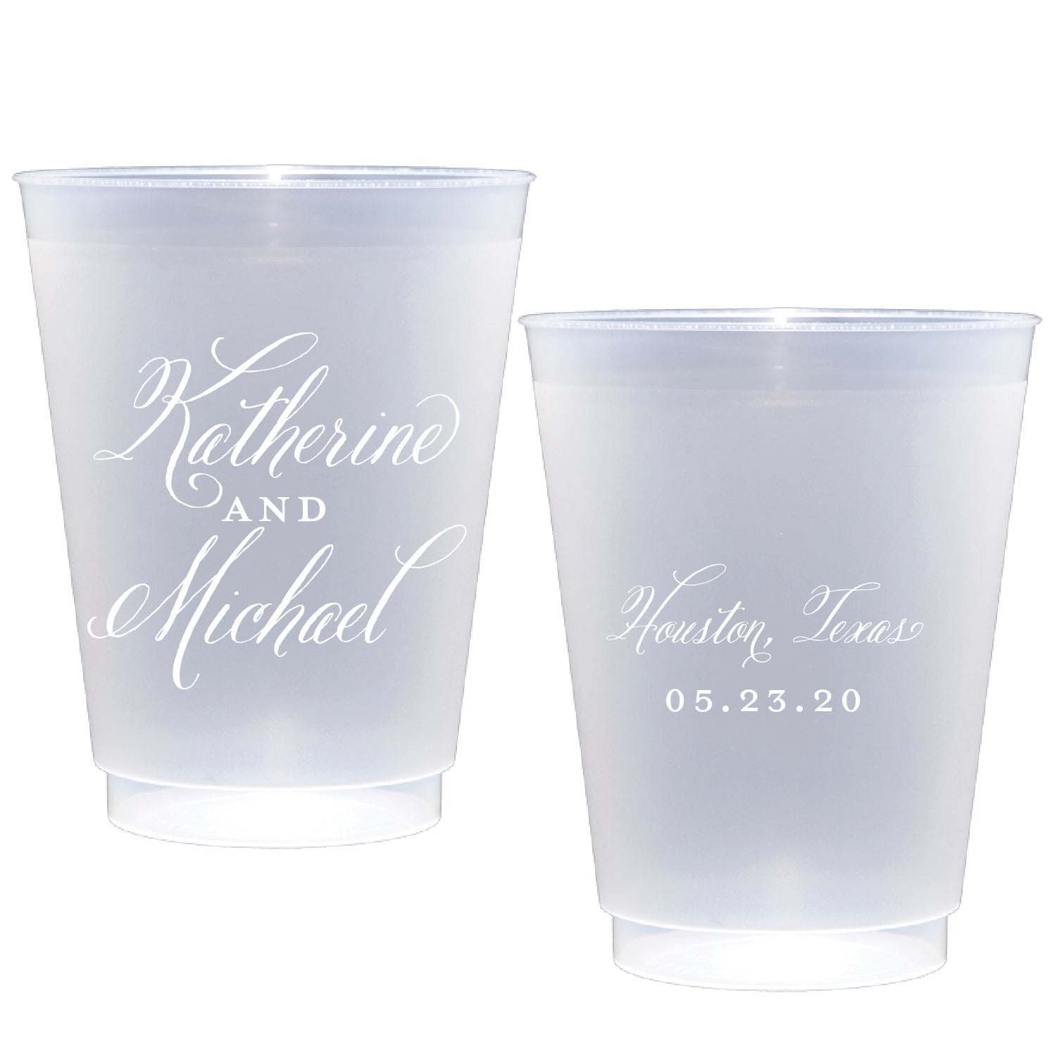 personalized wedding | Frosted flex cup