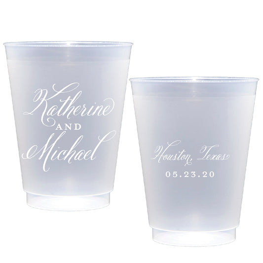 personalized wedding | Frosted flex cup