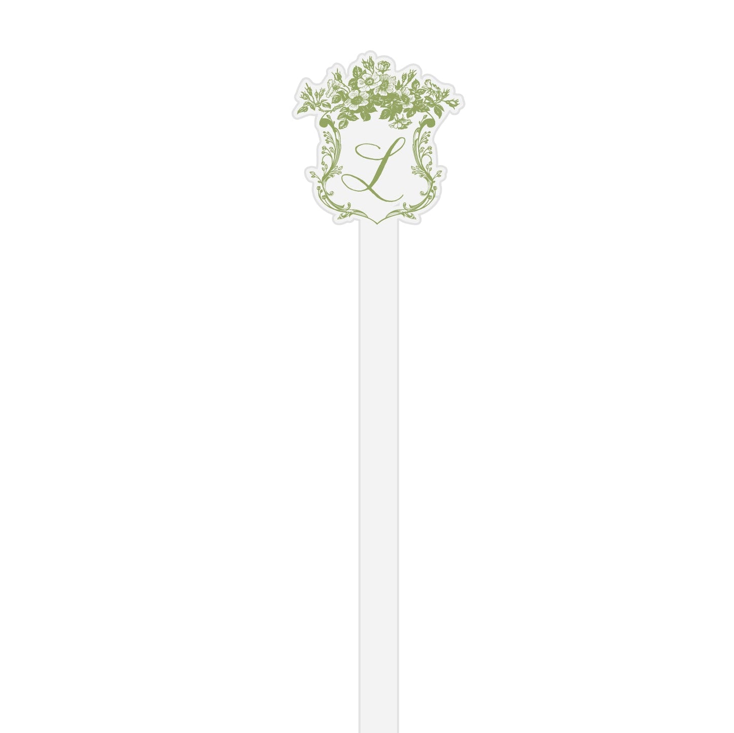 W4 | stir stick | die-cut acrylic shape