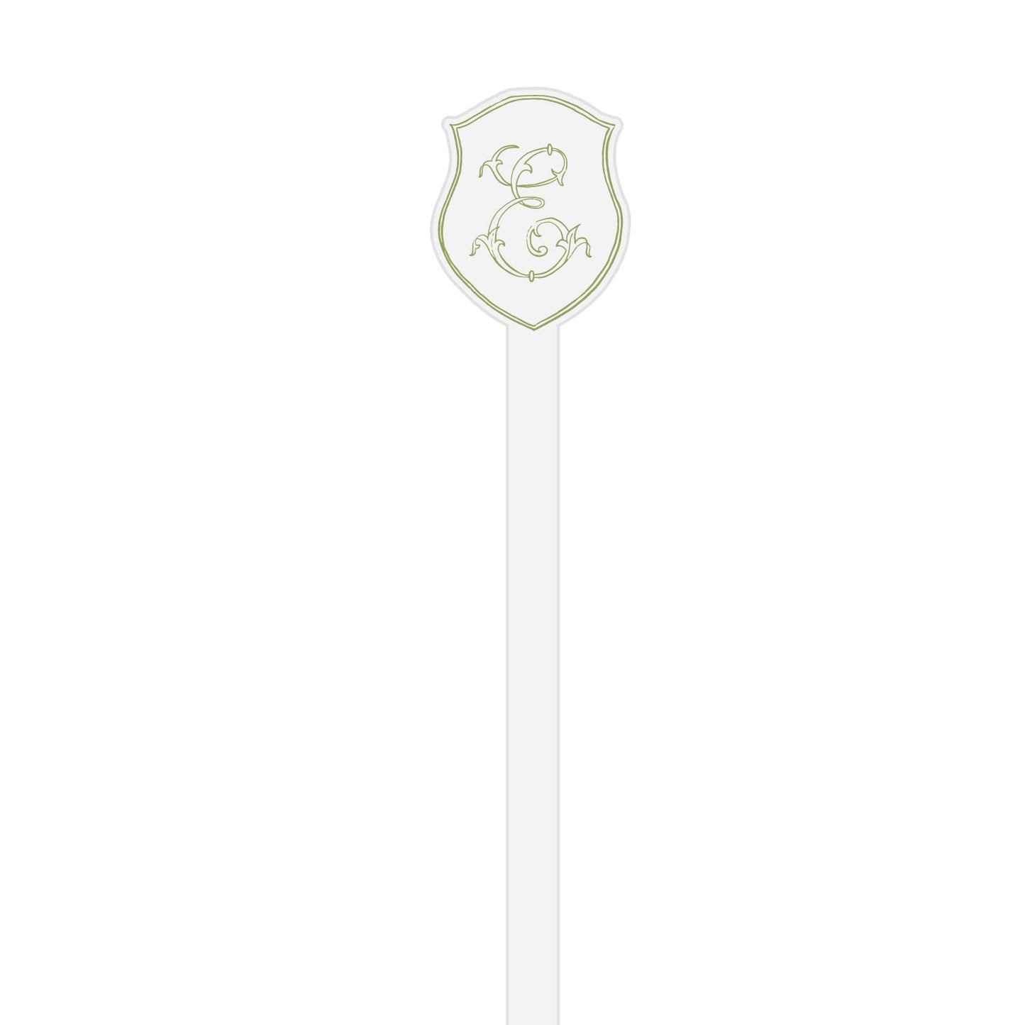 W8 | stir stick | die-cut acrylic shape