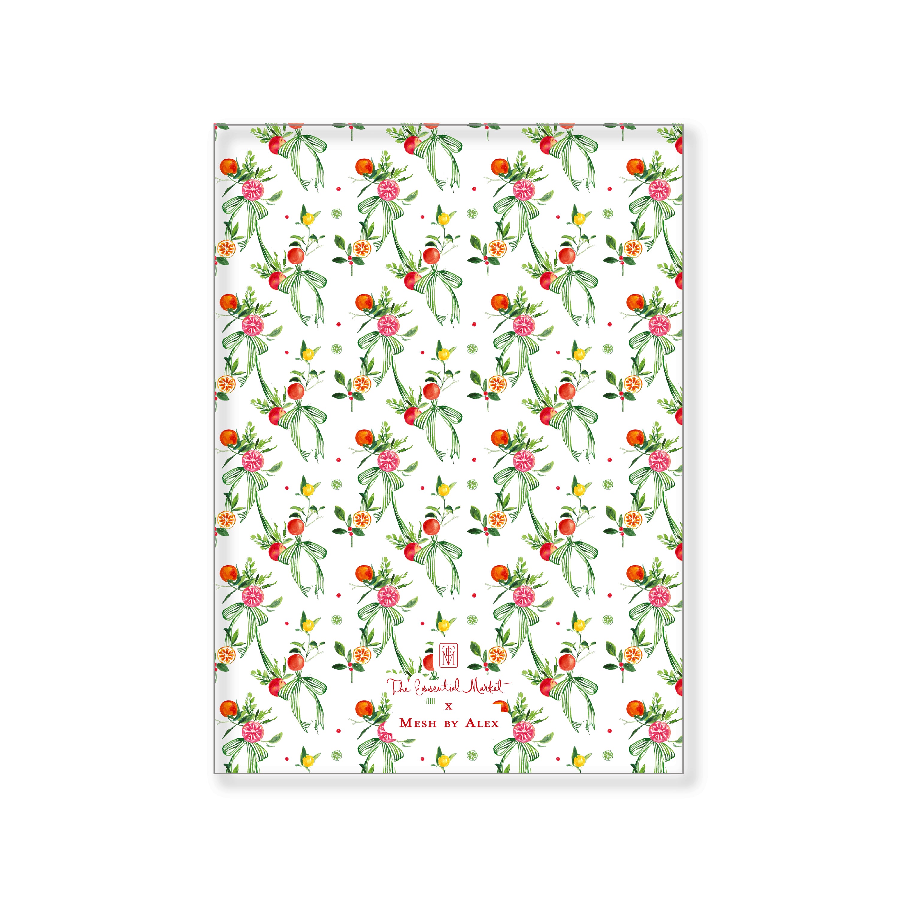 citrus wreath | holiday card | mesh by alex