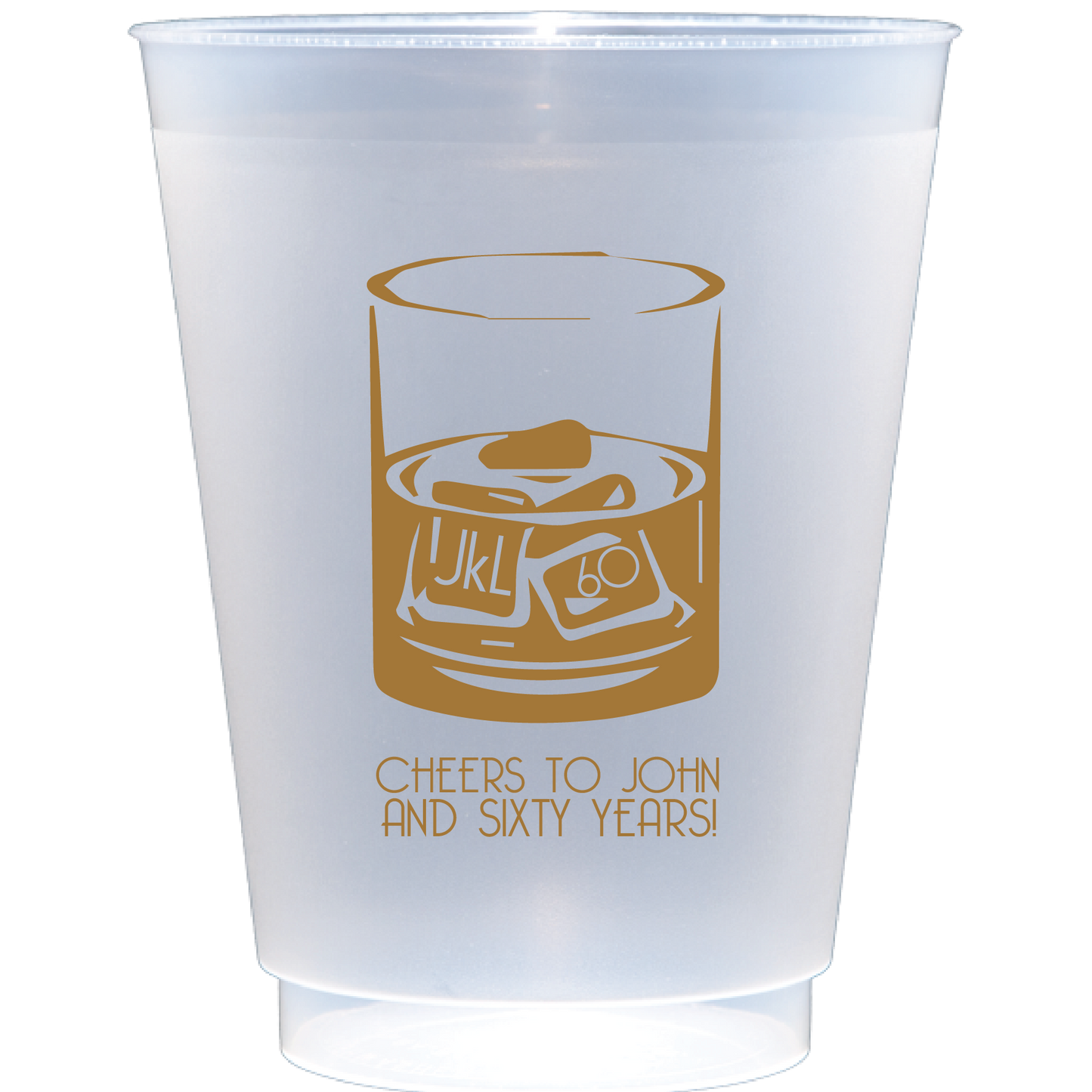 Personalized whiskey glass | Frosted Flex Cup