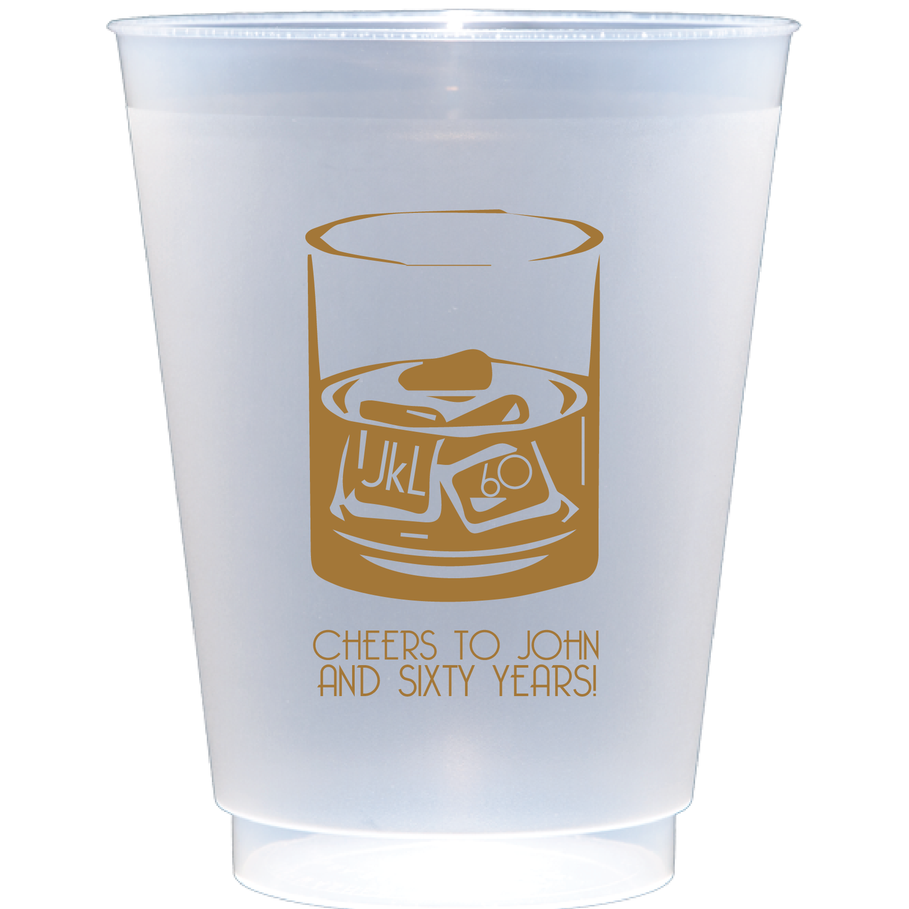Personalized whiskey glass | Frosted Flex Cup