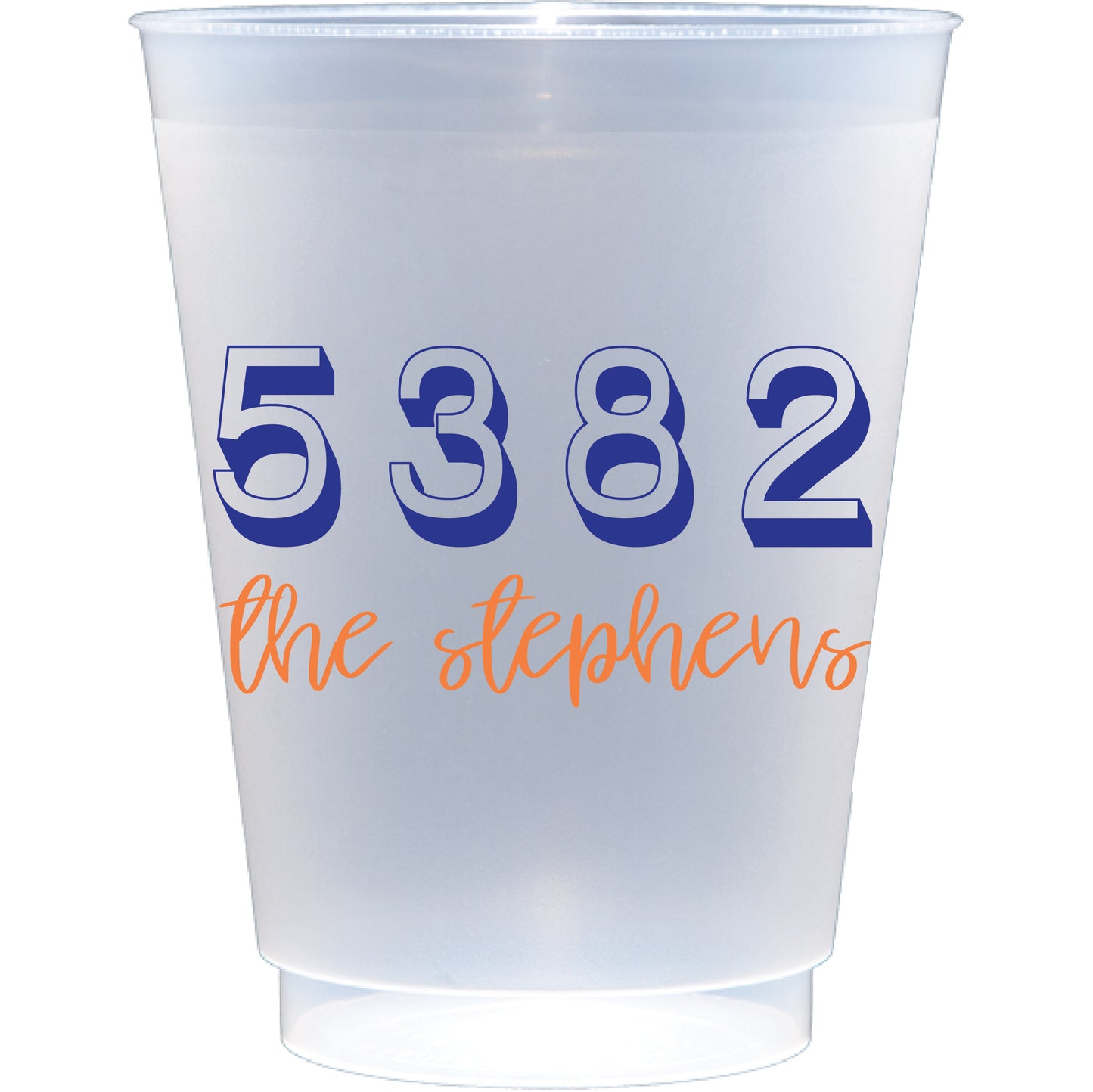 Personalized shadow address | Frosted Flex Cup