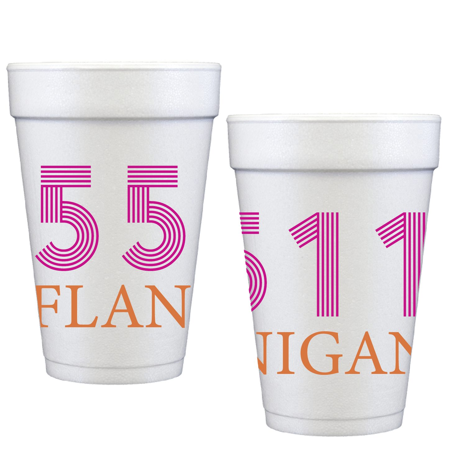personalized address block | styrofoam cup