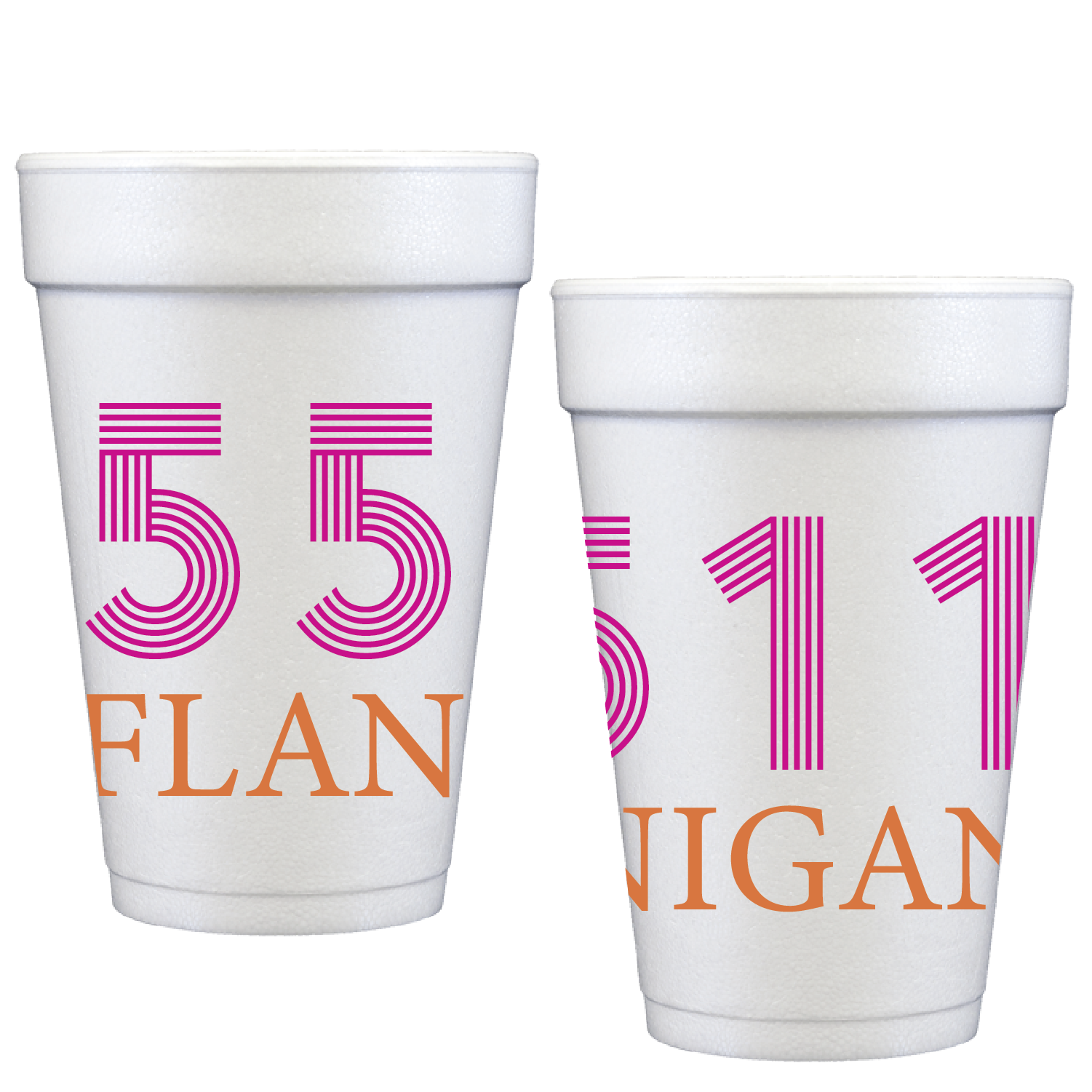 personalized address block | styrofoam cup