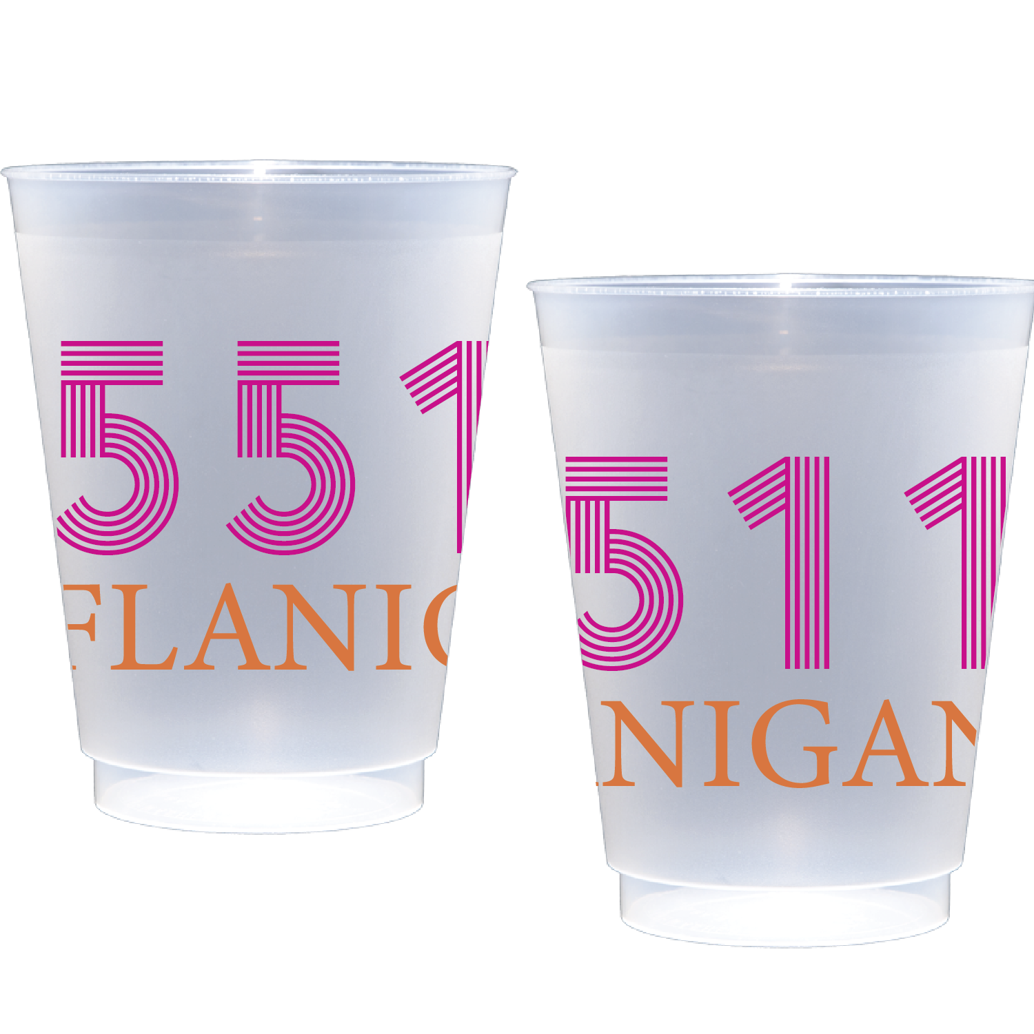 Personalized address block | Frosted Flex Cup