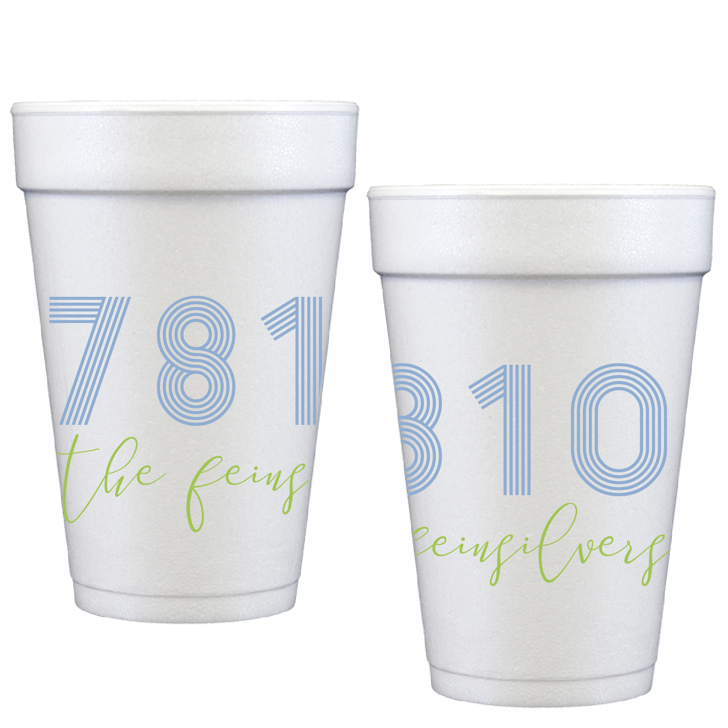 personalized address | styrofoam cup