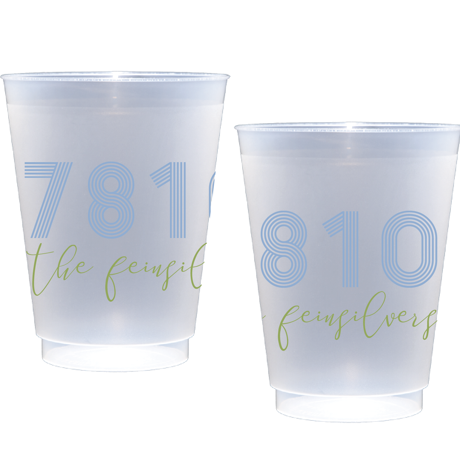 Personalized script address | Frosted Flex Cup