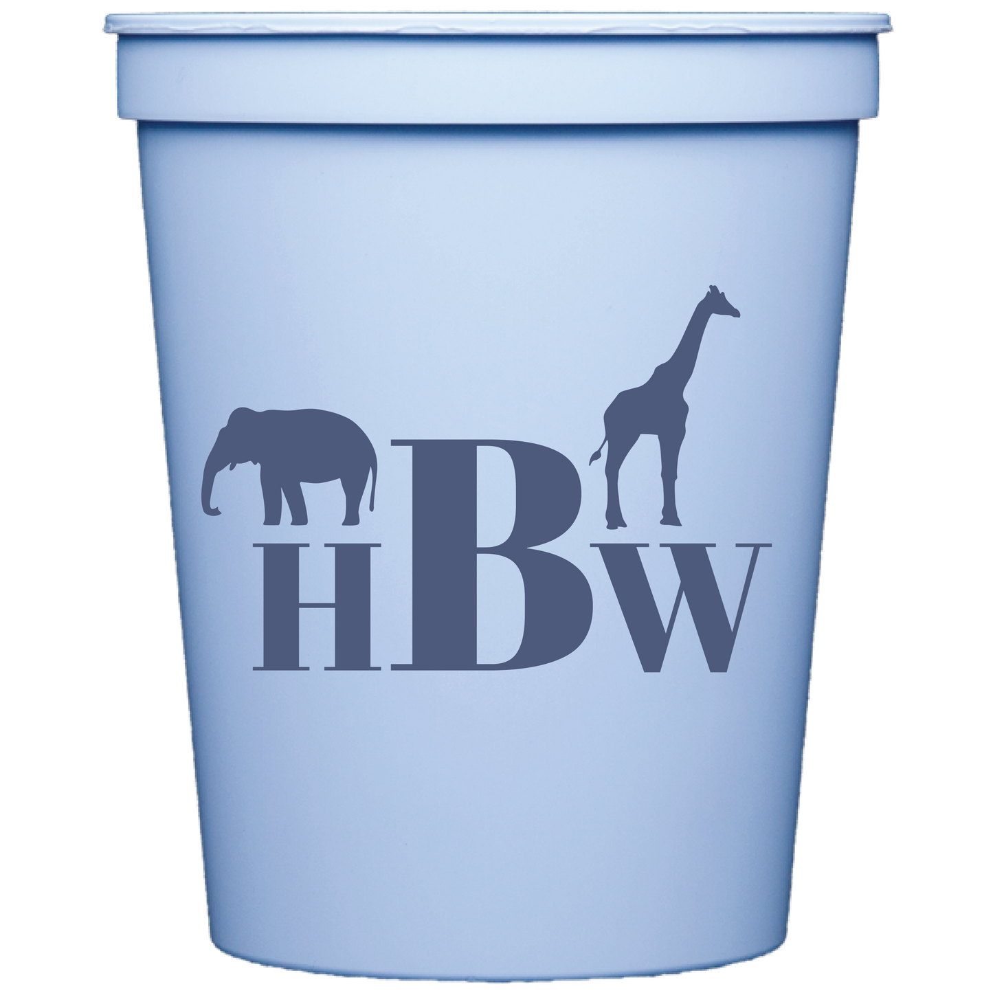animal monogram | stadium cups
