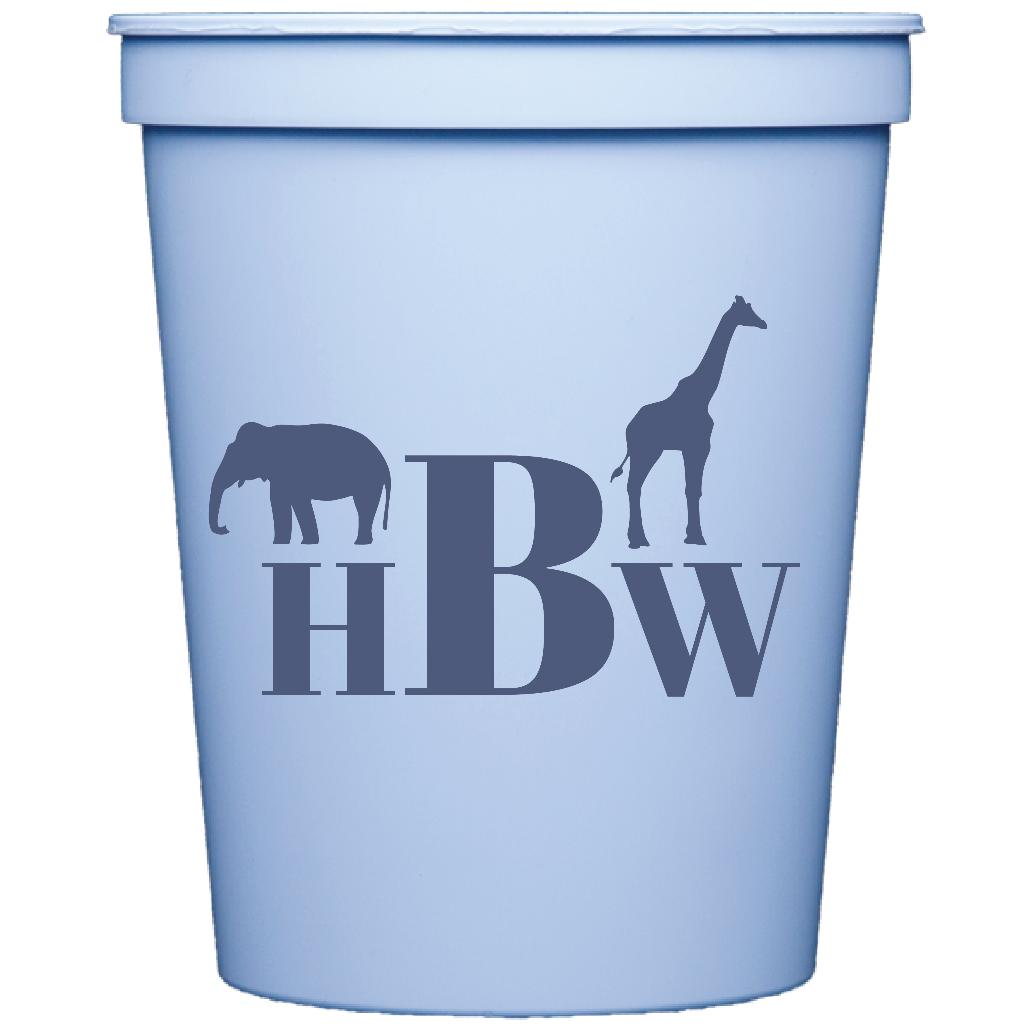 animal monogram | stadium cups