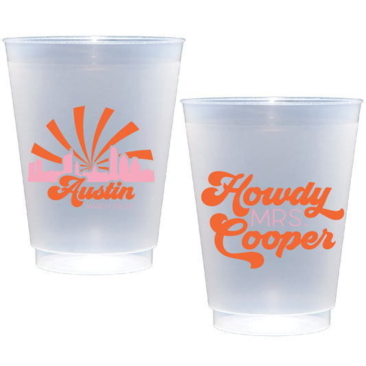 personalized Austin  | Frosted Flex Cup