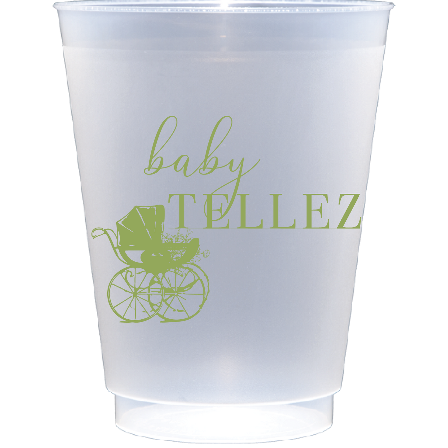 Personalized baby pram | Frosted Flex Cup