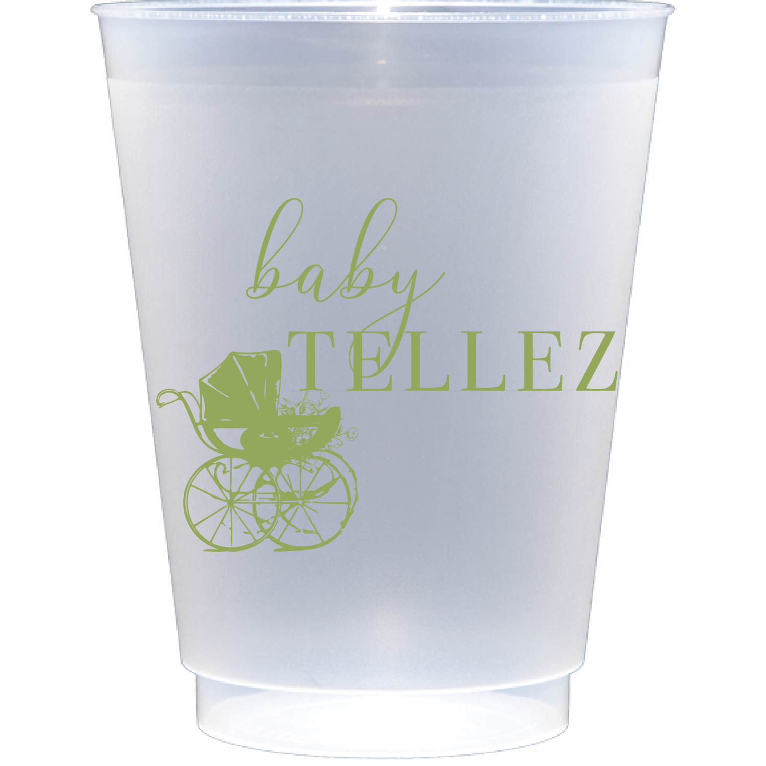 Personalized baby pram | Frosted Flex Cup