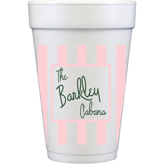 Personalized cabana | styrofoam cup
